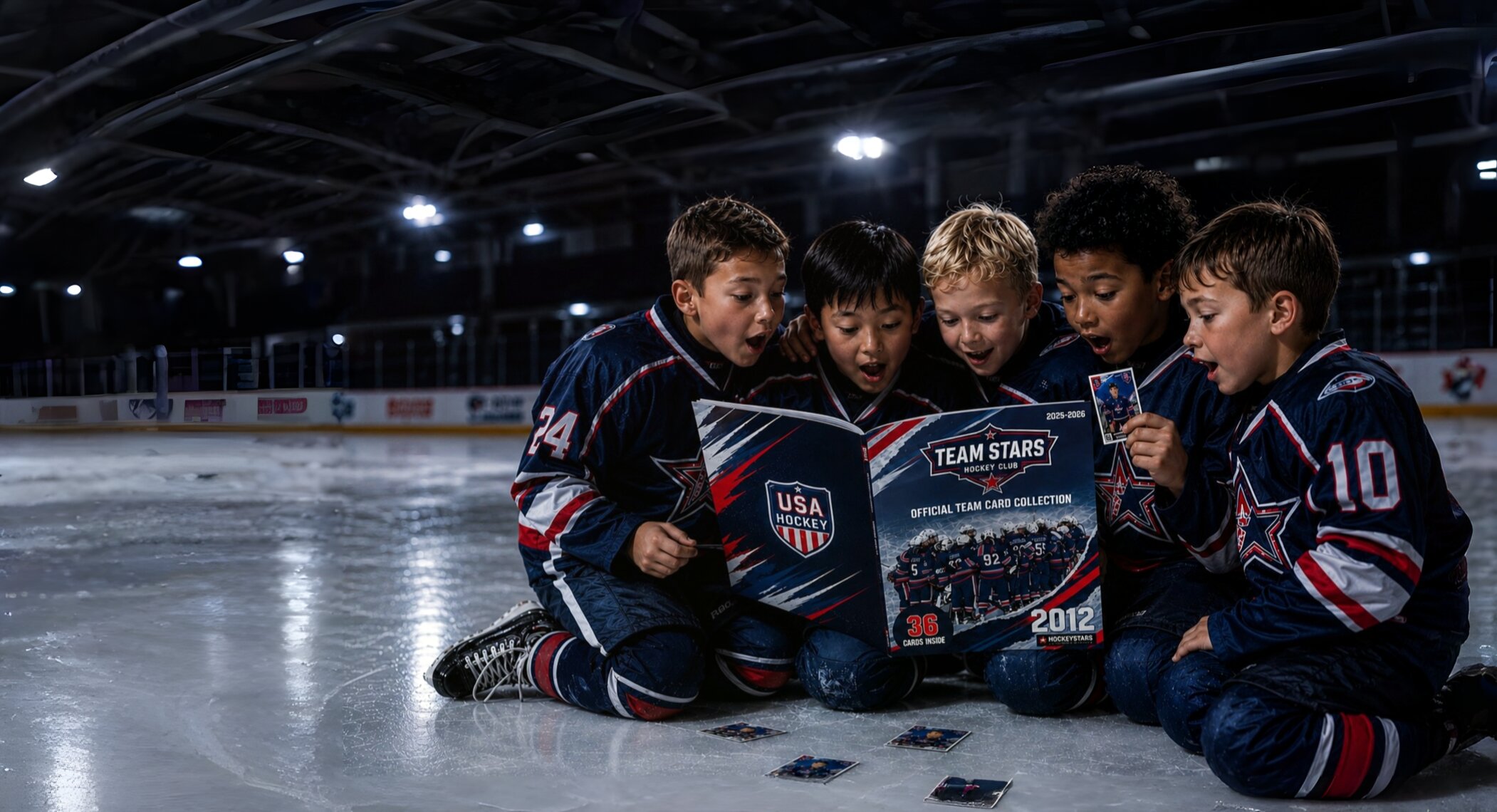 Hockey game background